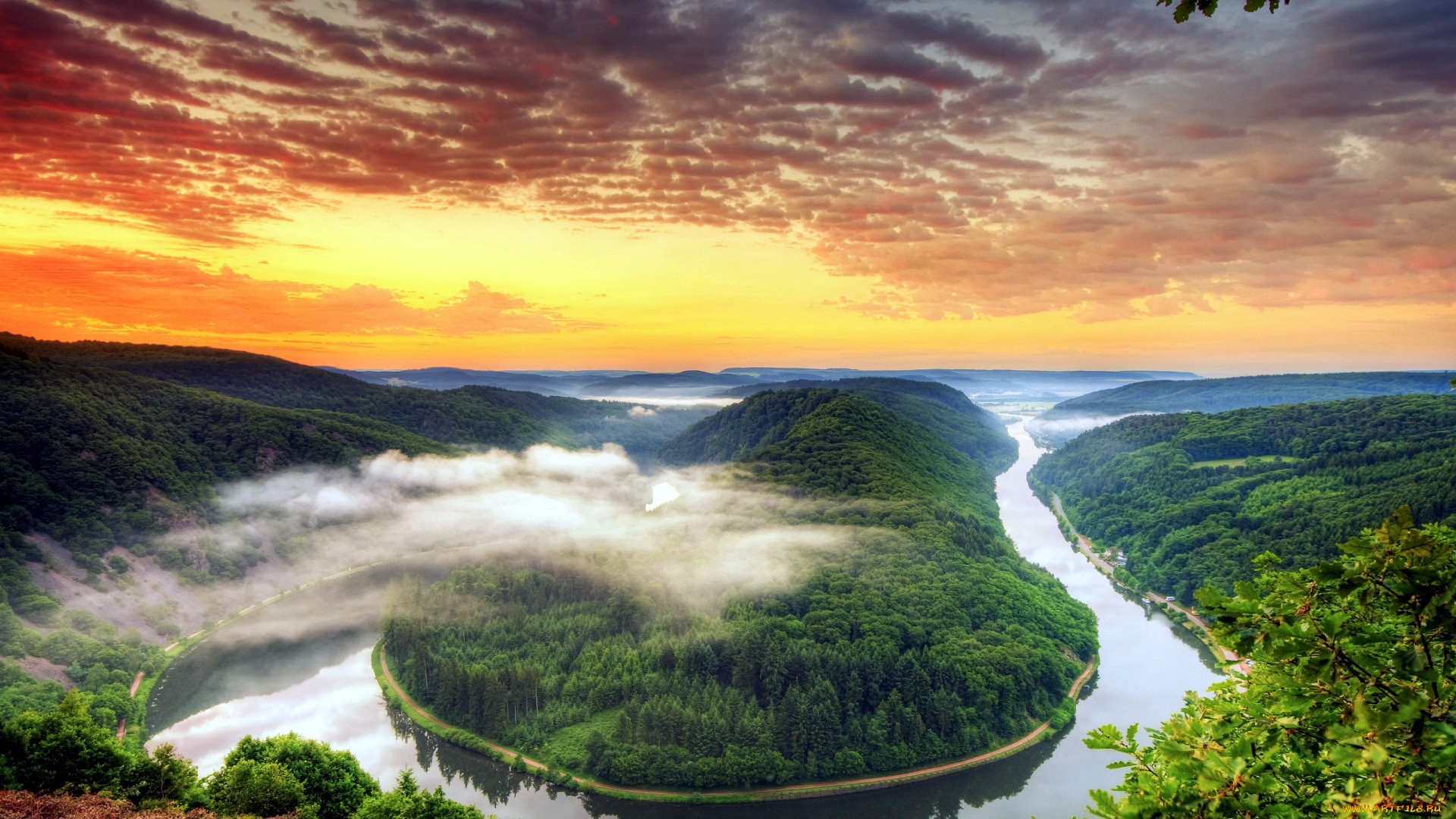 saar river loop, germany, , , , saar, river, loop